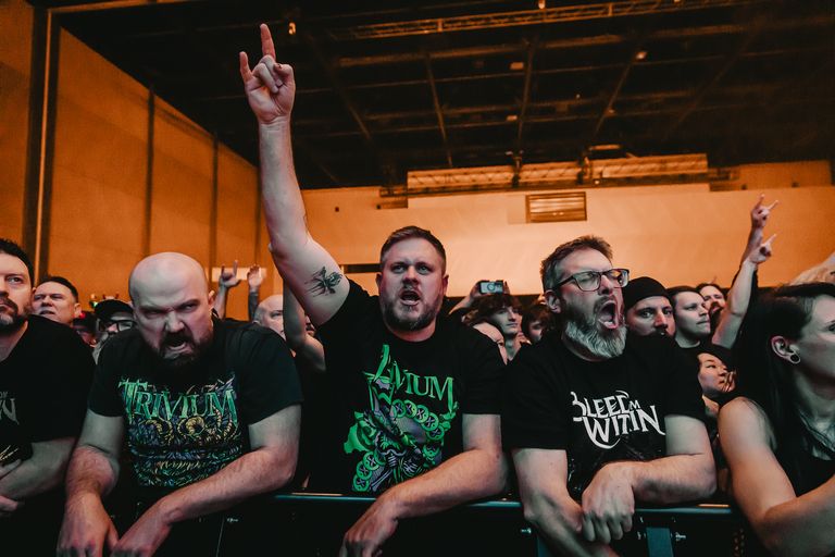 Trivium performing live at AEC Theatre in Adelaide